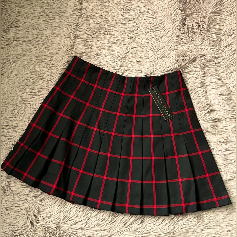Carter Stitch Pleated Mini Skirt